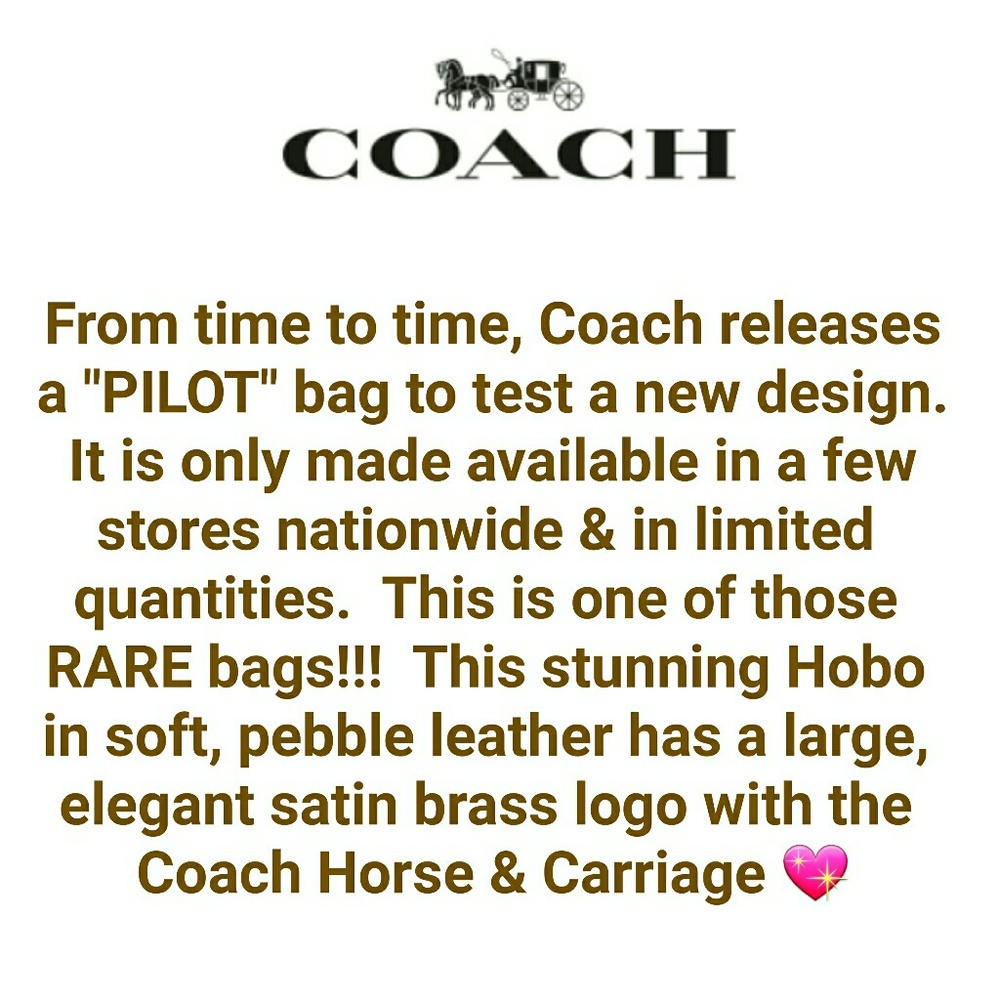 Coach Hobo, NEW Ltd Edition "Pilot" RARE! - Picture 3 of 8